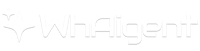 WhAIgent logotipo blanco